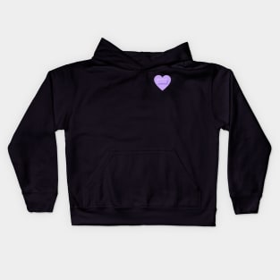 Heart Plaster Violet Kids Hoodie